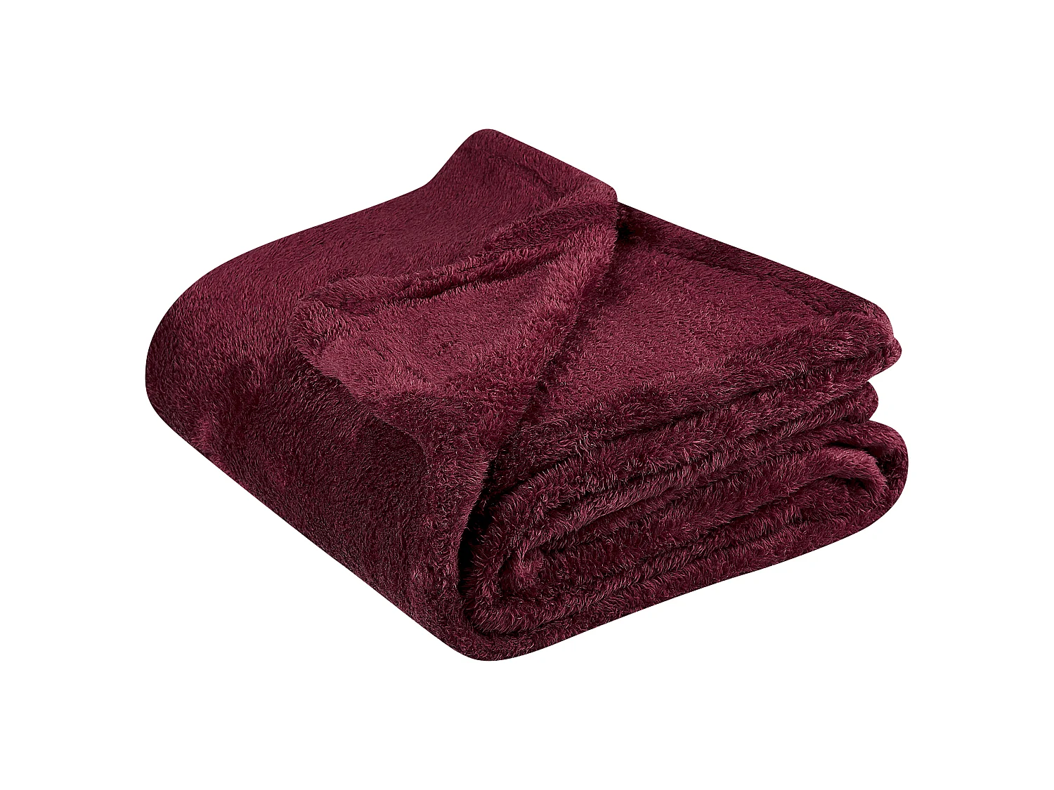 Decke Polyester rot 125 x 150 cm Wohndecke Überwurf Modern Namdu