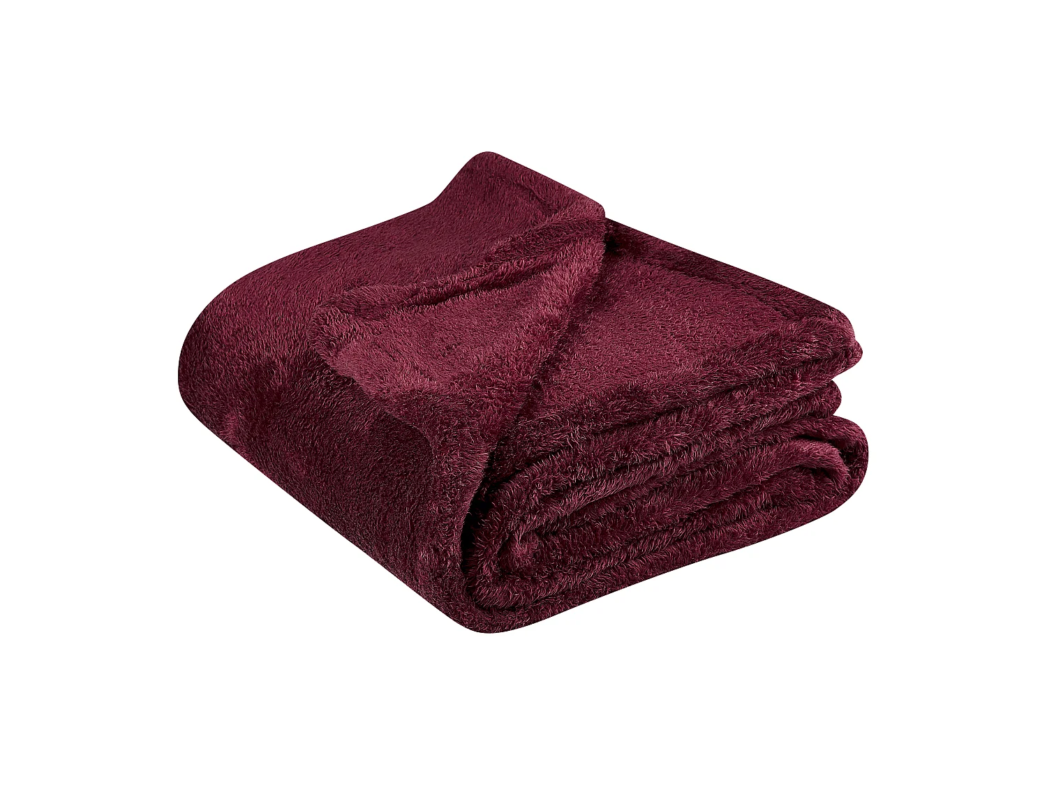 Couverture NAMDU 125 x 150 cm Rouge Bordeaux