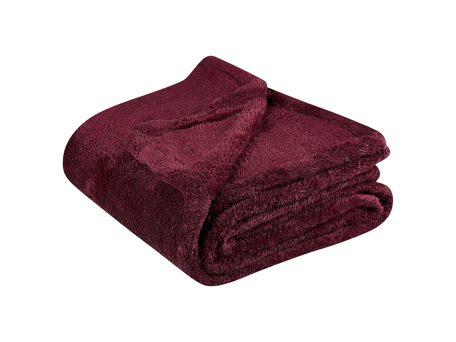 Koc NAMDU 125 x 150 cm Burgundowy