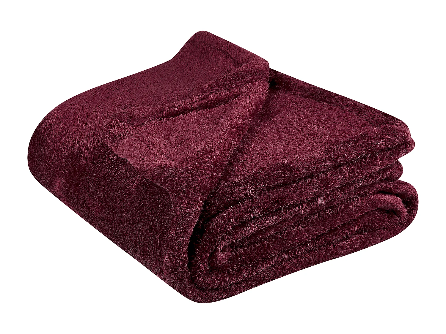 Couverture NAMDU 125 x 150 cm Rouge Bordeaux