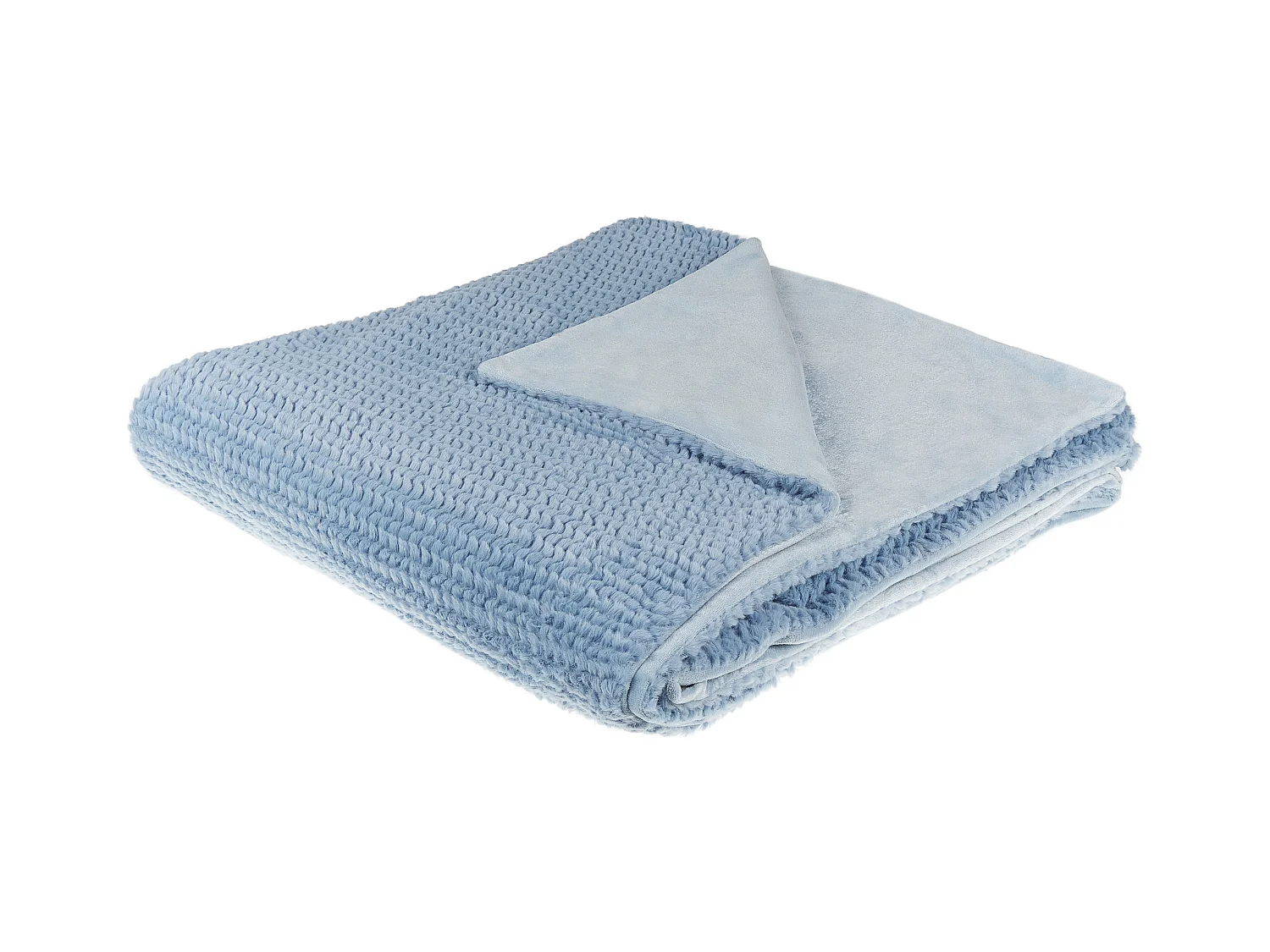 Koc BJAS 200 x 220 cm Niebieski