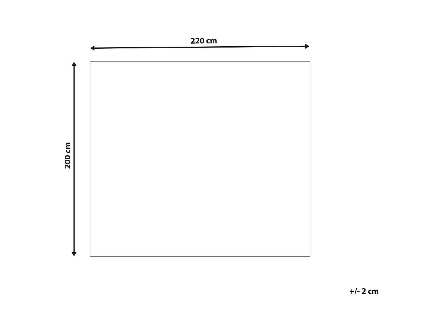 Koc BJAS 200 x 220 cm Niebieski