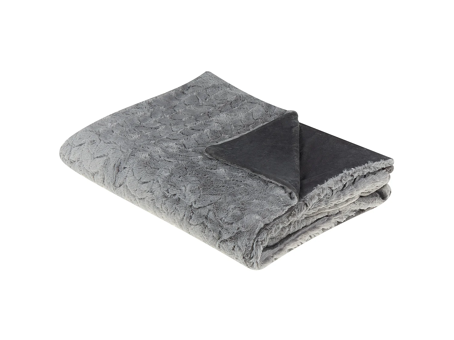 Manta SARASWATI 150 x 200 cm Cinzento claro