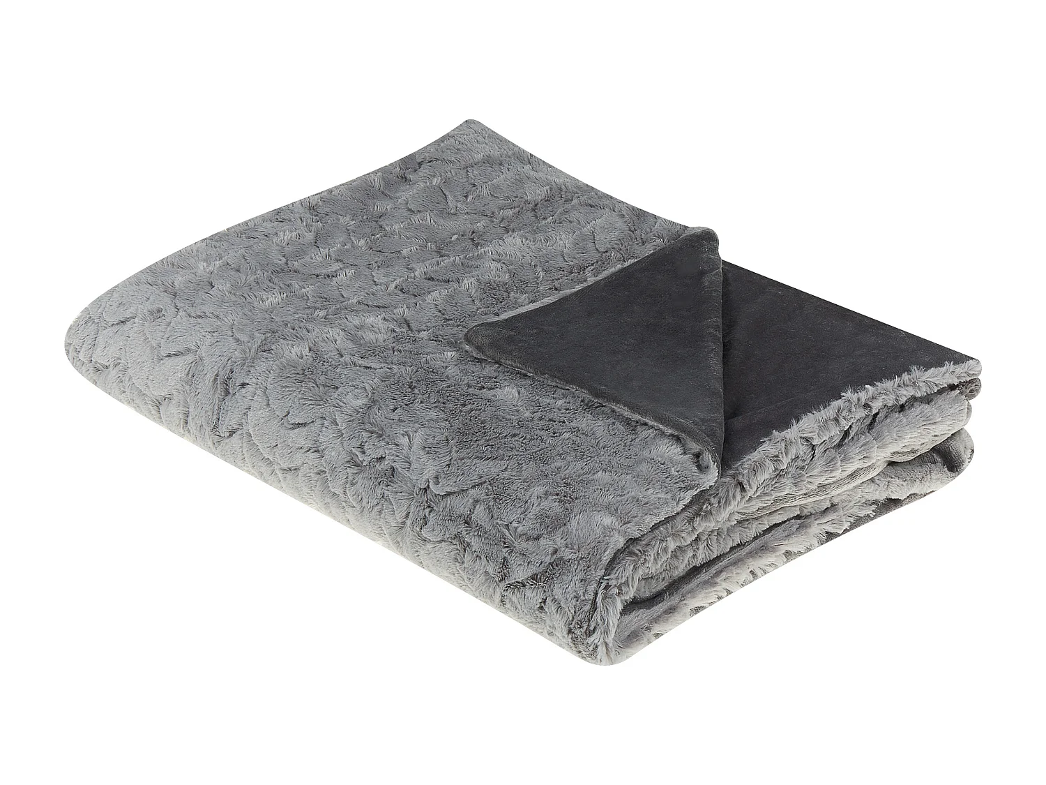 Kuscheldecke SARASWATI 150 x 200 cm Hellgrau