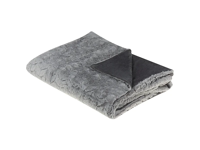 Manta SARASWATI 150 x 200 cm Cinzento claro