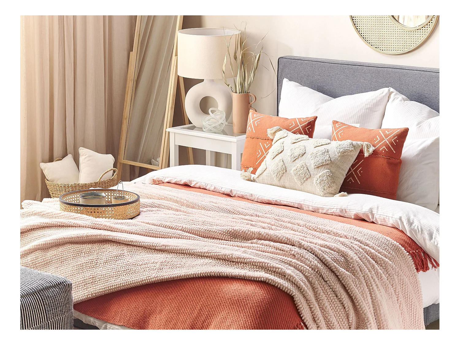 Couverture BJAS 200 x 220 cm Rose pastel