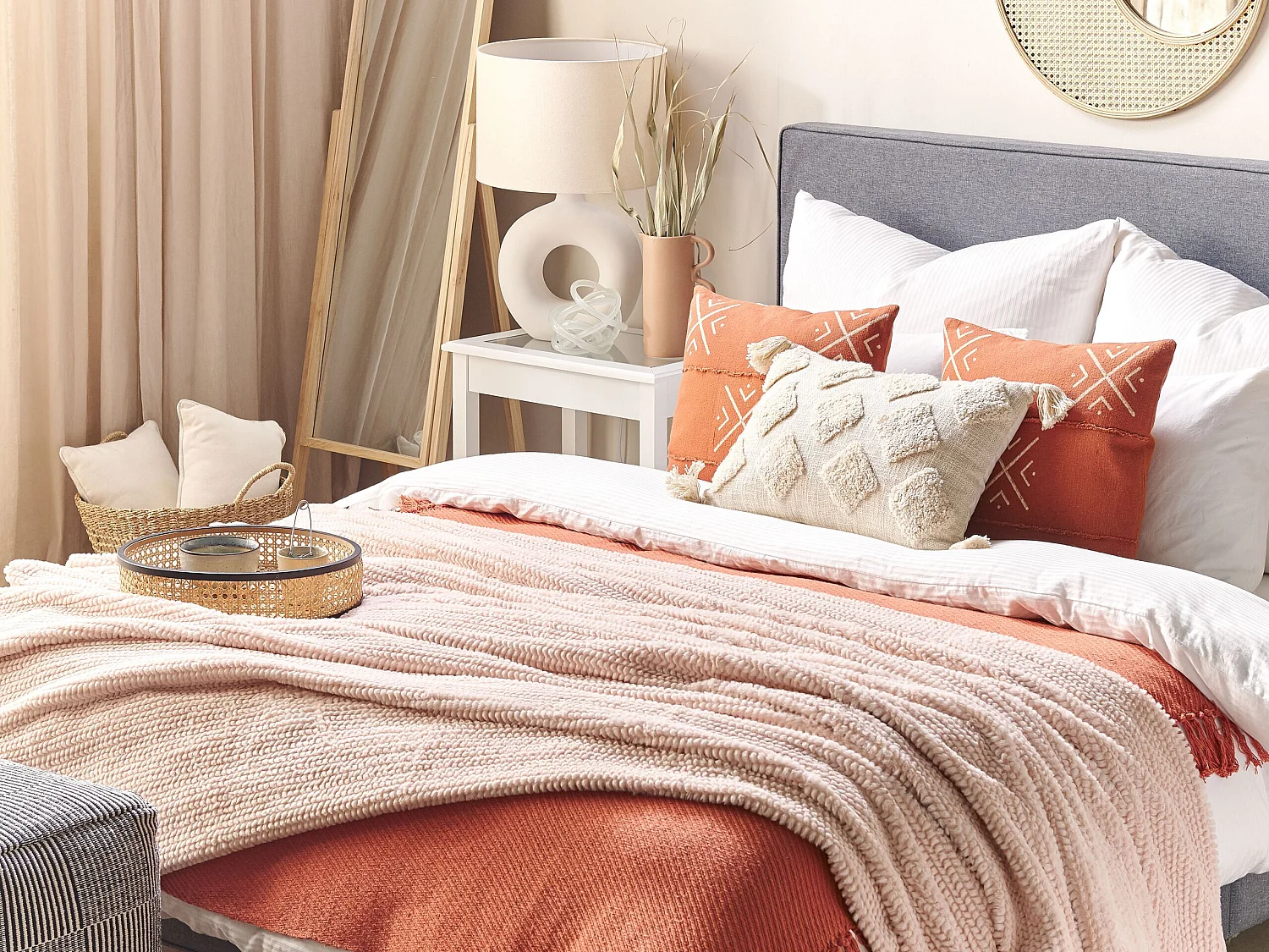 Couverture BJAS 200 x 220 cm Rose pastel