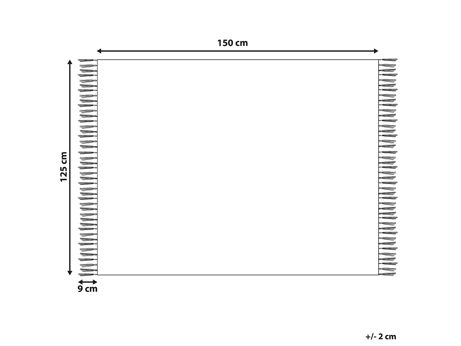 Coperta DEURALI Tessuto 125 x 150 cm Marrone