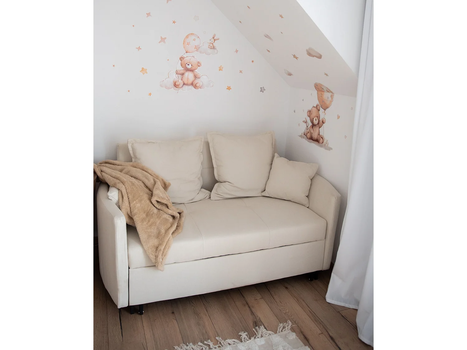 Couverture NAMDU 125 x 150 cm Beige sable