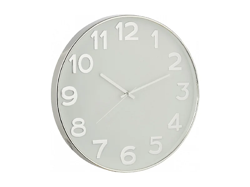 Horloge Murale Design "Gahy" 40cm Argent