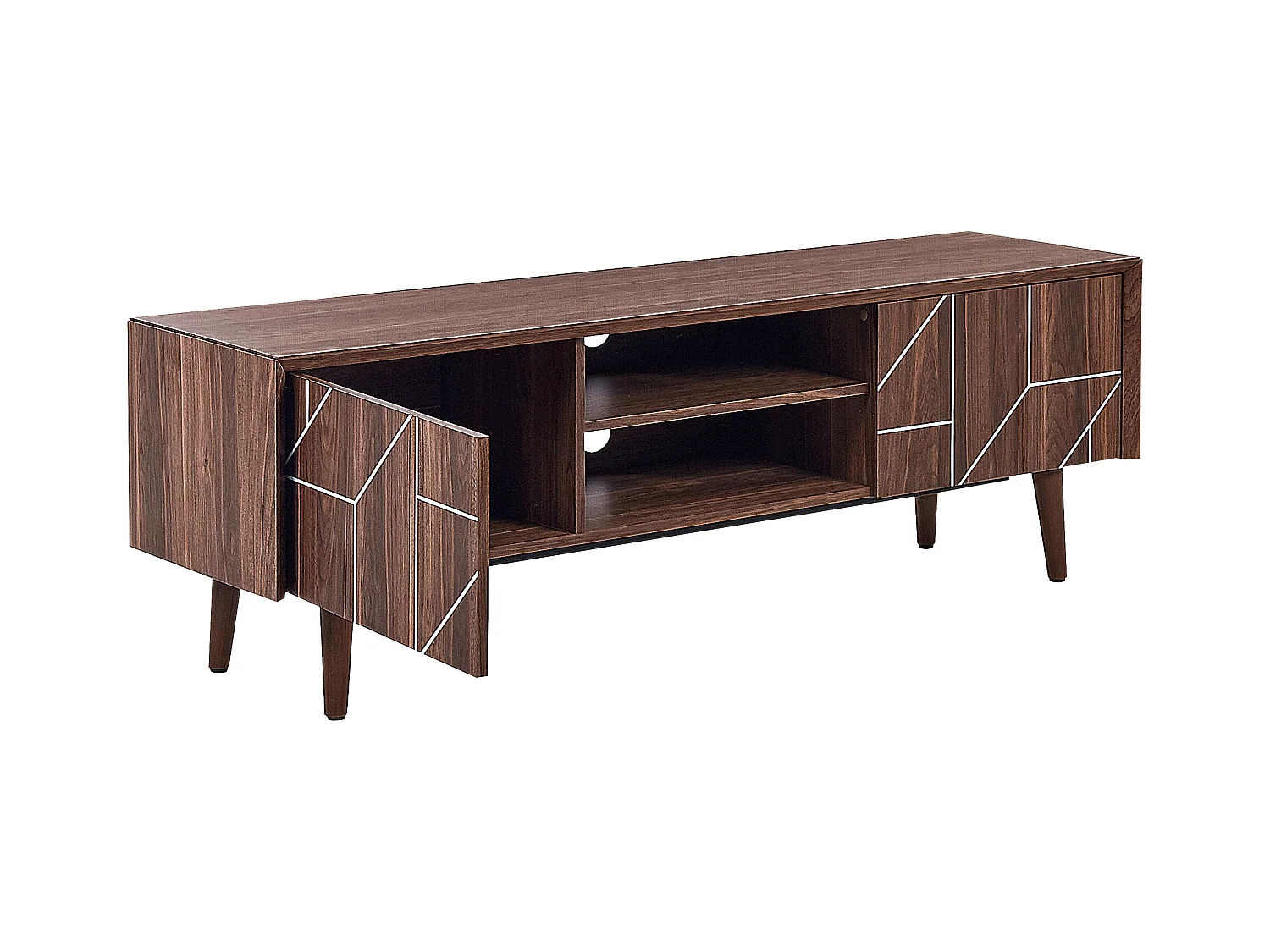 Mueble TV FRANKLIN Marrón oscuro