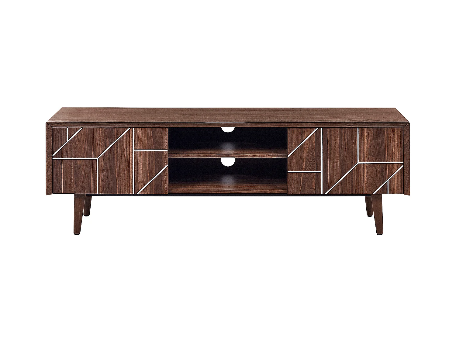 Mueble TV FRANKLIN Marrón oscuro
