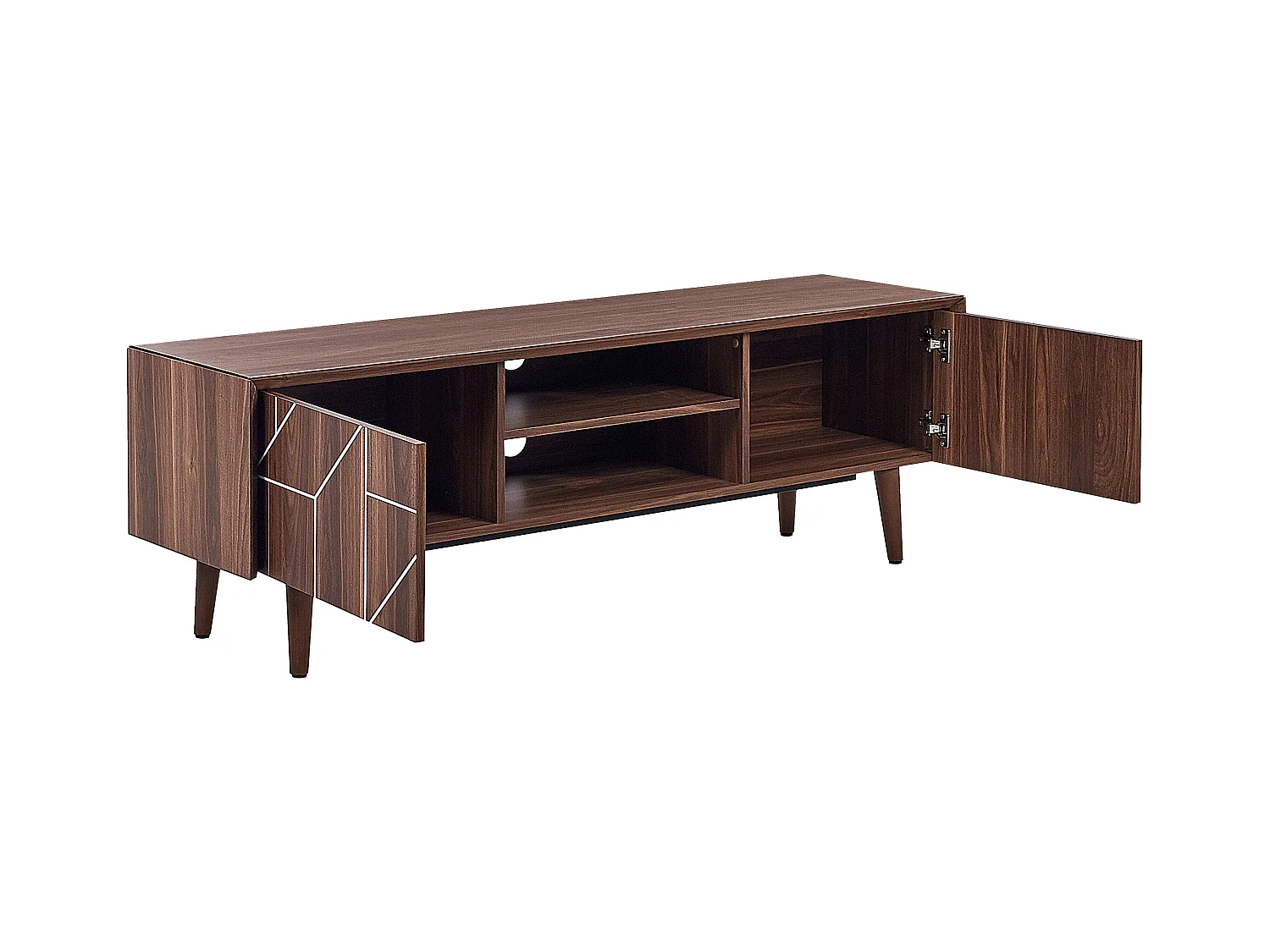 Mueble TV FRANKLIN Marrón oscuro