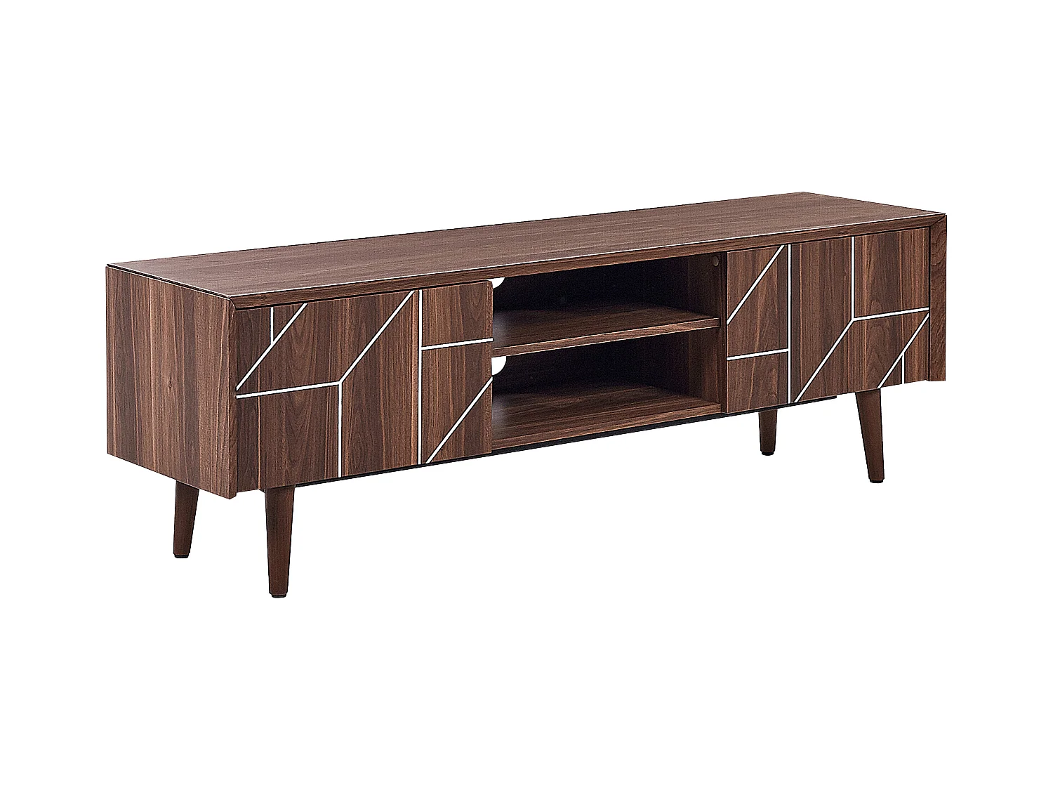 Meuble TV FRANKLIN Marron foncé