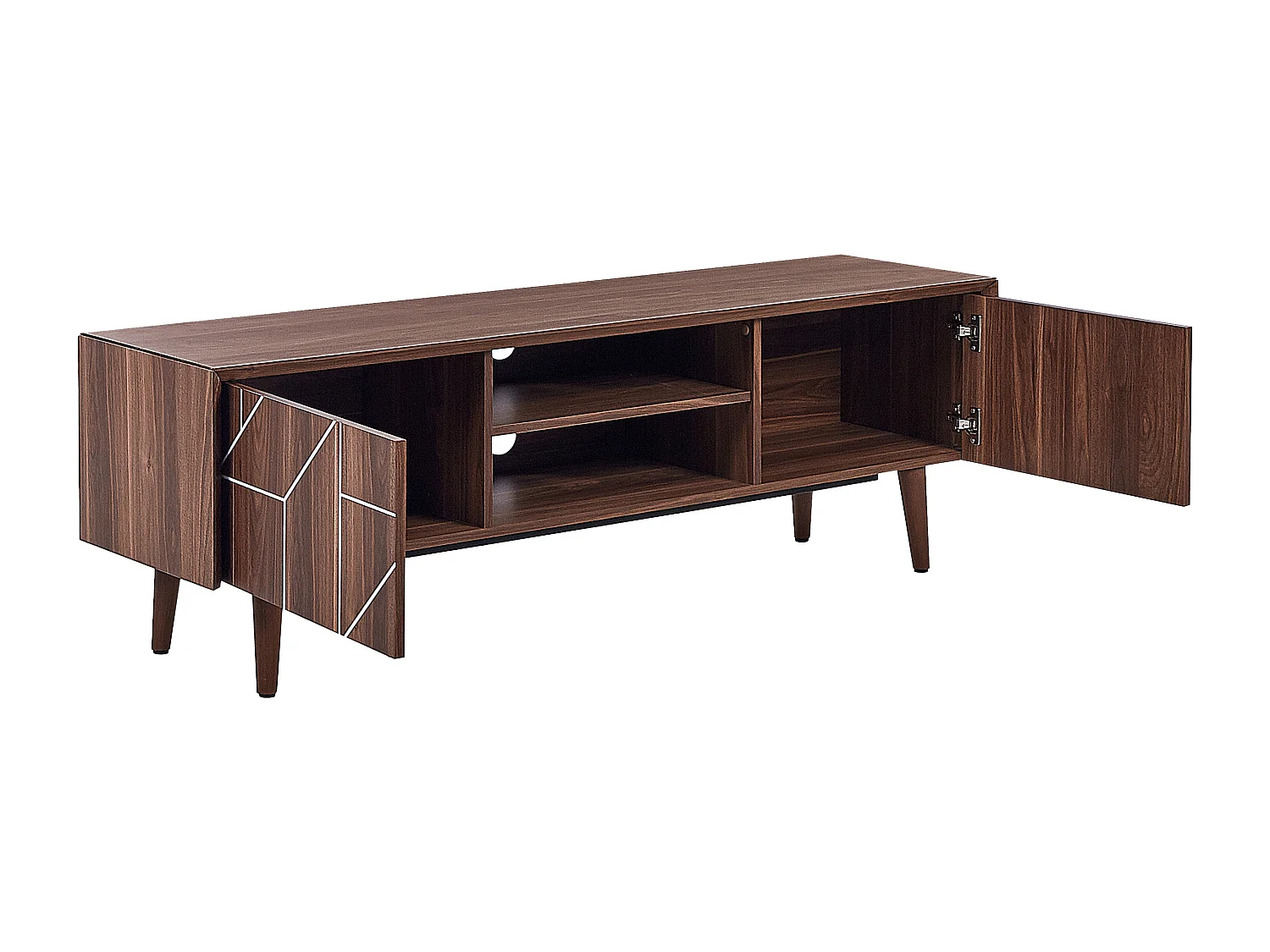 Meuble TV FRANKLIN Marron foncé