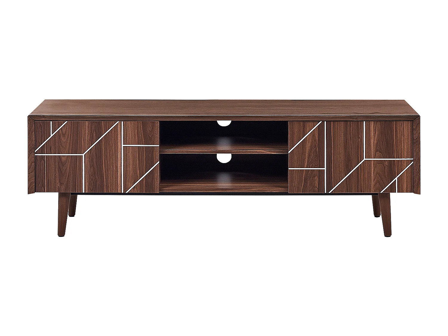 Meuble TV FRANKLIN Marron foncé