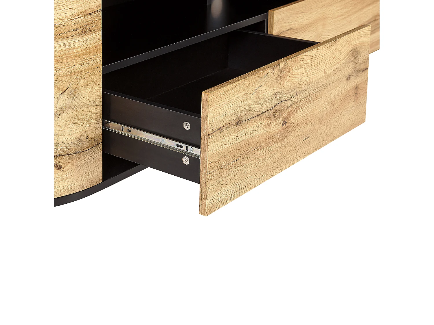 Meuble TV JEROME Marron/noir