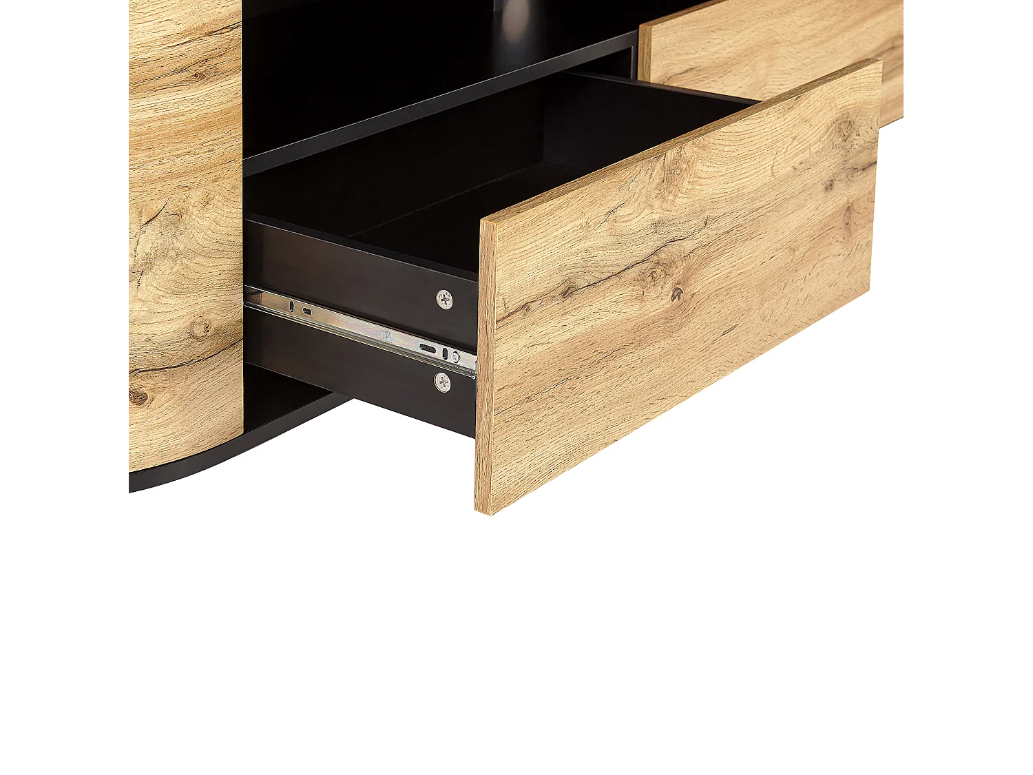 Meuble TV JEROME Marron/noir