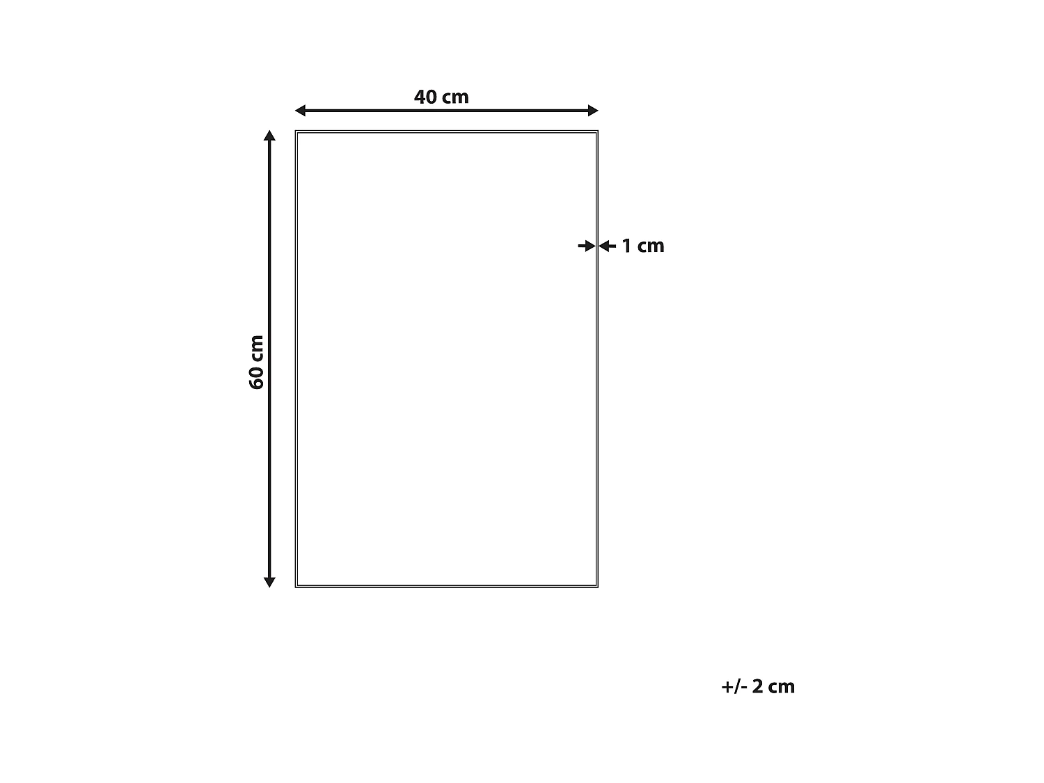 Miroir ANGERS 40 cm 60 cm Argenté