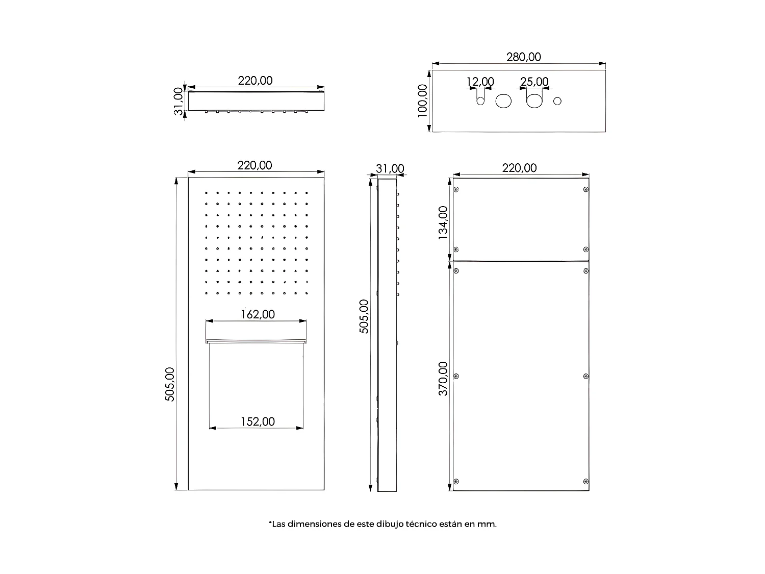 Conjunto de ducha empotrada monomando NIAGARA cromada Cromado