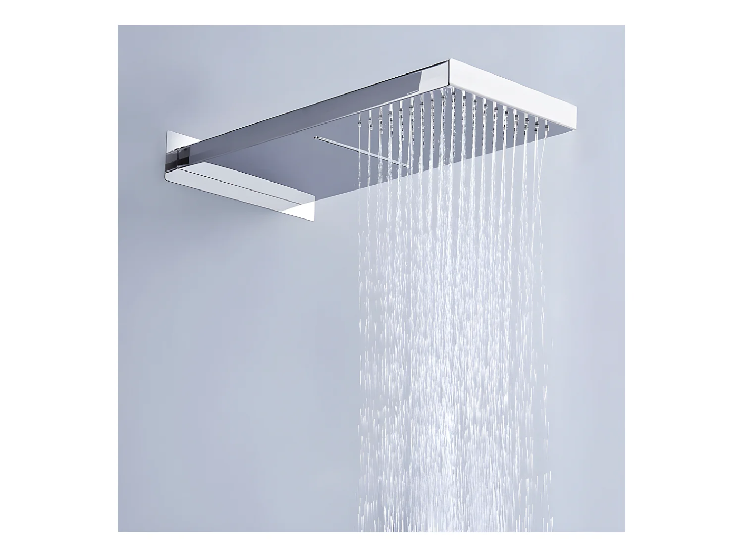 Conjunto de ducha empotrada monomando NIAGARA cromada Cromado