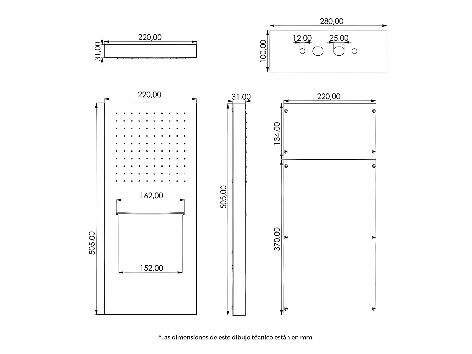 Ensemble de douche encastré monocommande NIAGARA chromé