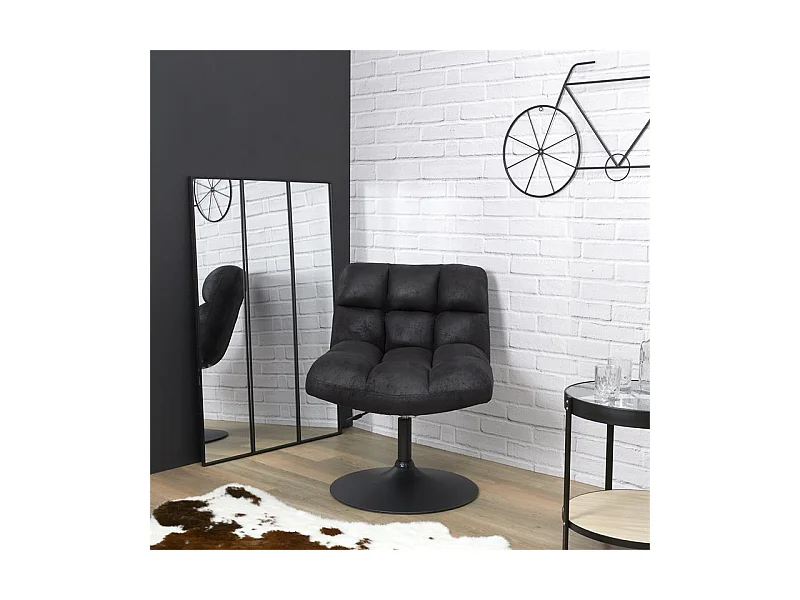 Fauteuil Noir Vintage Indus M1 Noir