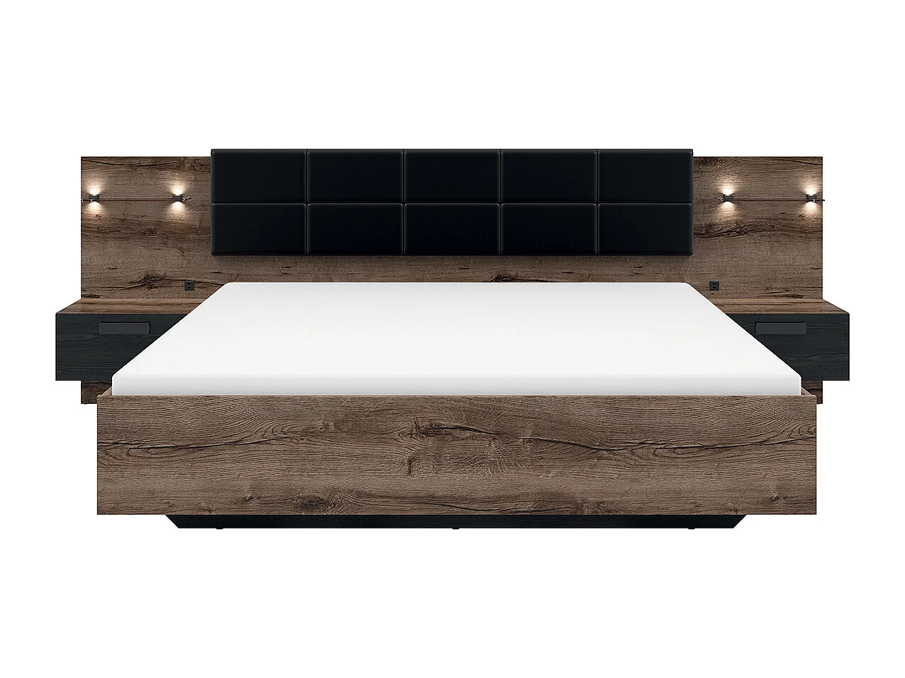 Romane Bois bedstee 180x200 LED bedbodem en USB-aansluiting inbegrepen