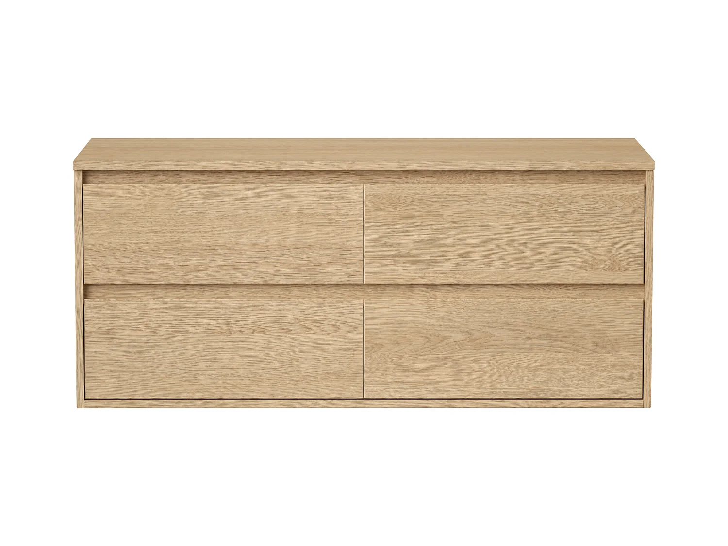 Szafka podumywalkowa wisząca z płytą - Fornir Dąb - 120 cm - MILIPAM