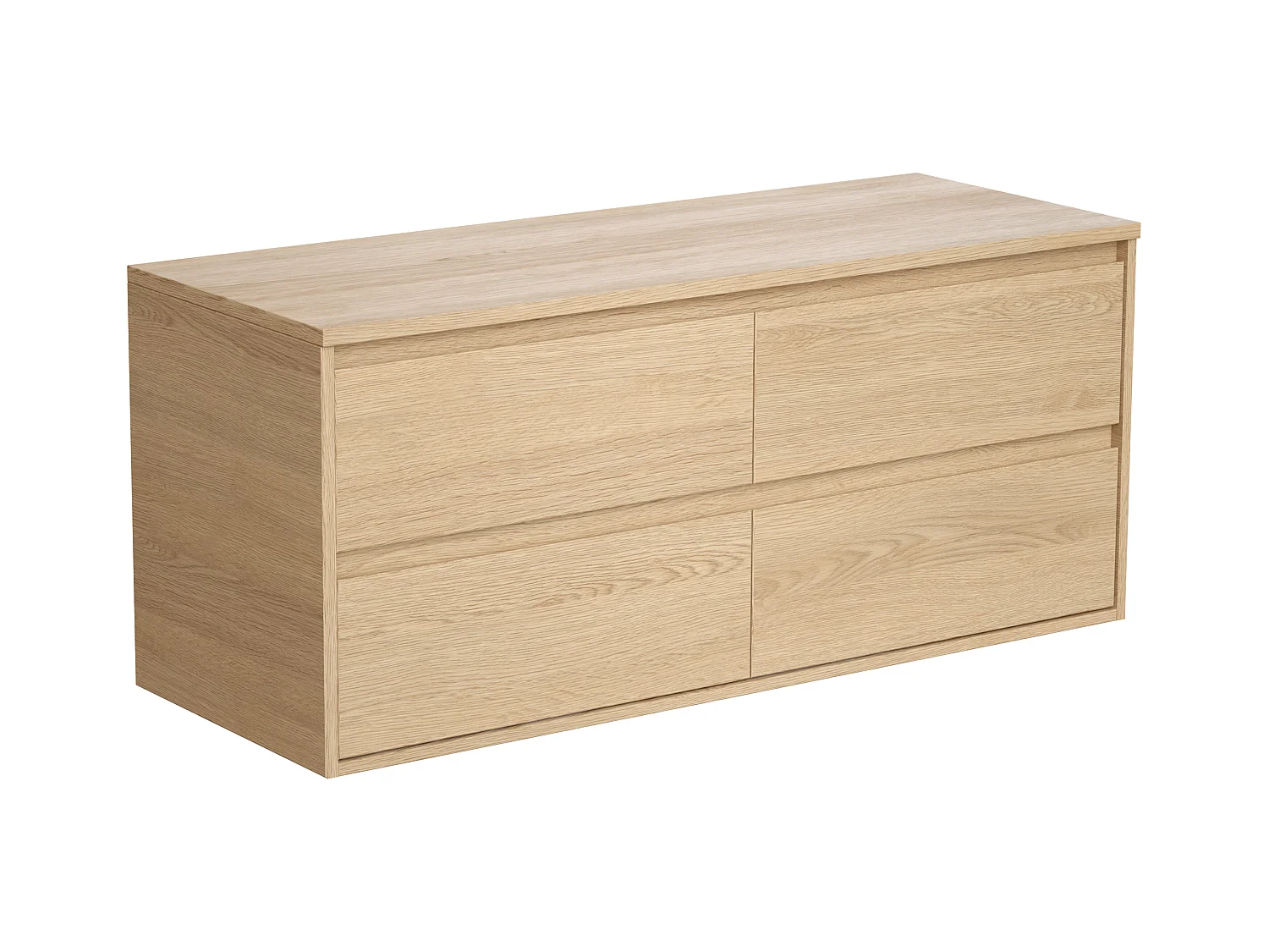 Szafka podumywalkowa wisząca z płytą - Fornir Dąb - 120 cm - MILIPAM