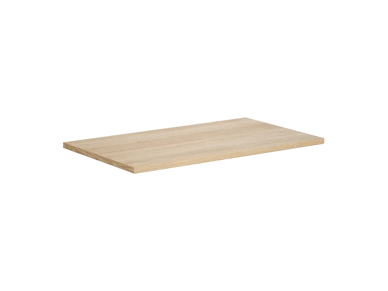 Waschbeckenunterschrank hängend mit Aufsatzwaschbecken & Spiegel - 80 cm - Eichenholzfurnier - MILIPAM