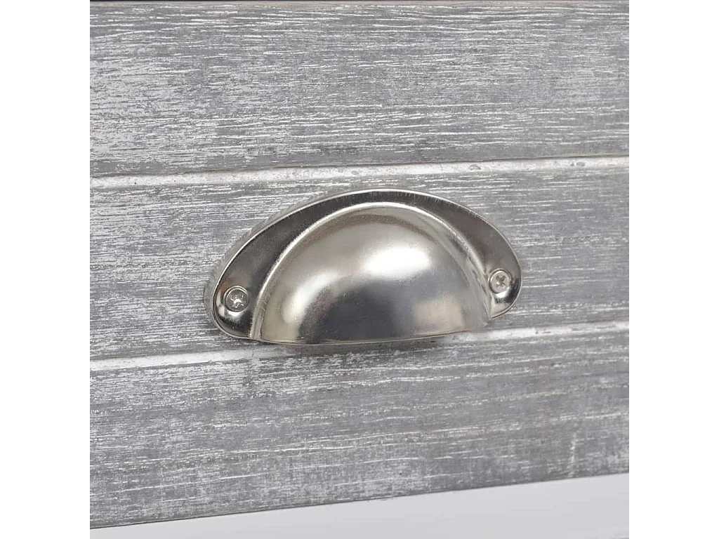 Table de nuit chevet effet bois blanche 38 x 28 x 45 cm 1402041