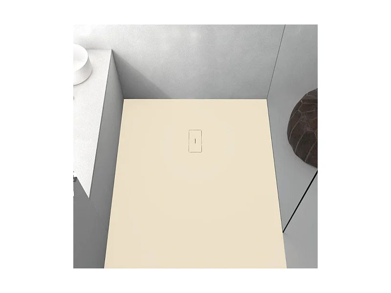 Plato de ducha resina FUSION CREMA  90x90cm