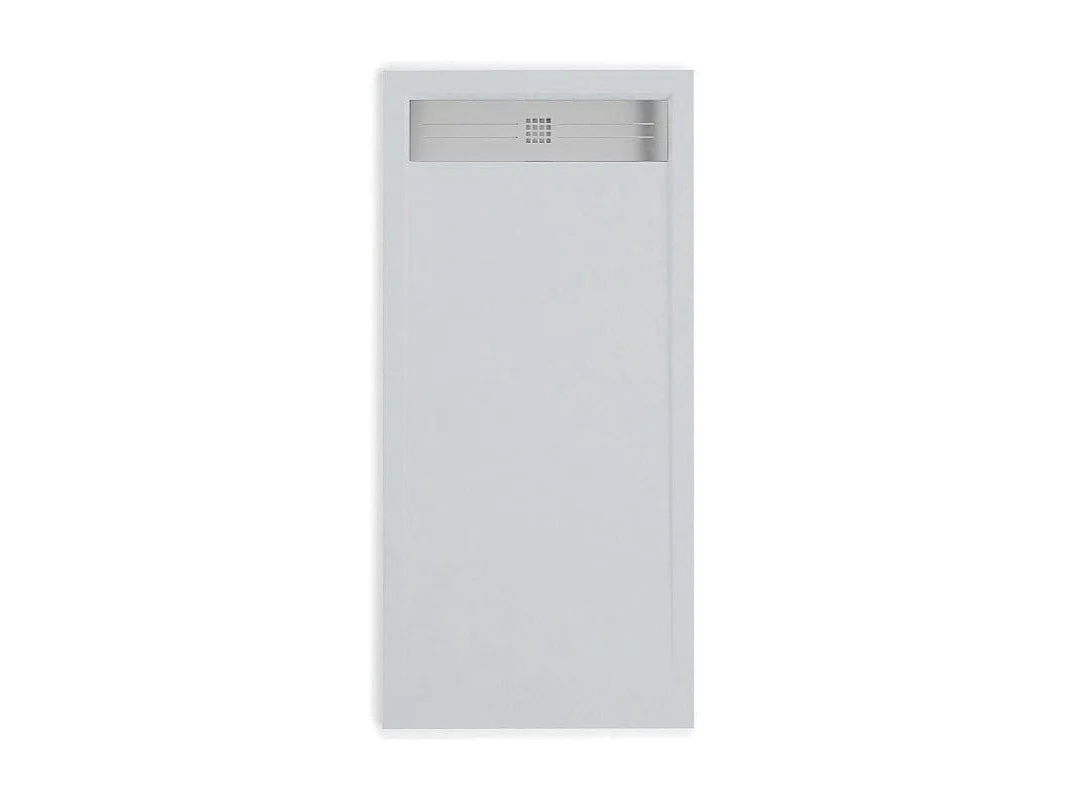 Plato de ducha resina ELITE ceniza  70x110cm rejilla acero inox.