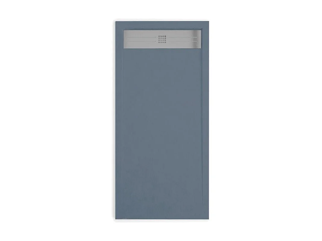 Plato de ducha resina ELITE antracita  80x110cm rejilla acero inox.