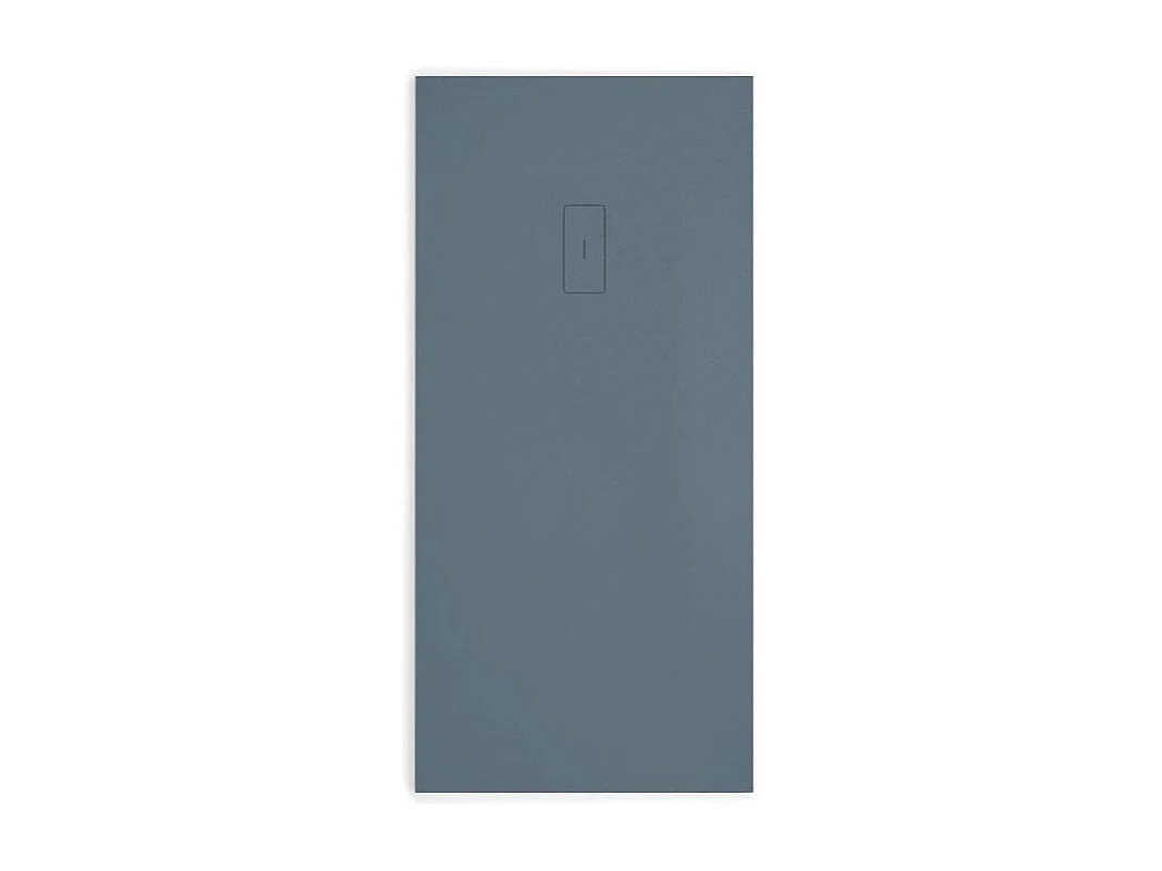 Mineralguss-Duschwanne extra flach FUSION Schieferoptik ANTHRAZIT 100x120cm