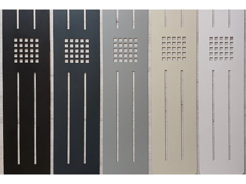 Plato de ducha resina ELITE ANTRACITA  80x180cm rejilla inox