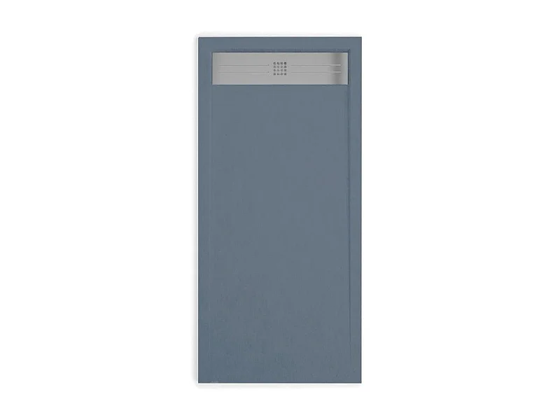 Plato de ducha resina ELITE antracita  80x190cm rejilla acero inox.