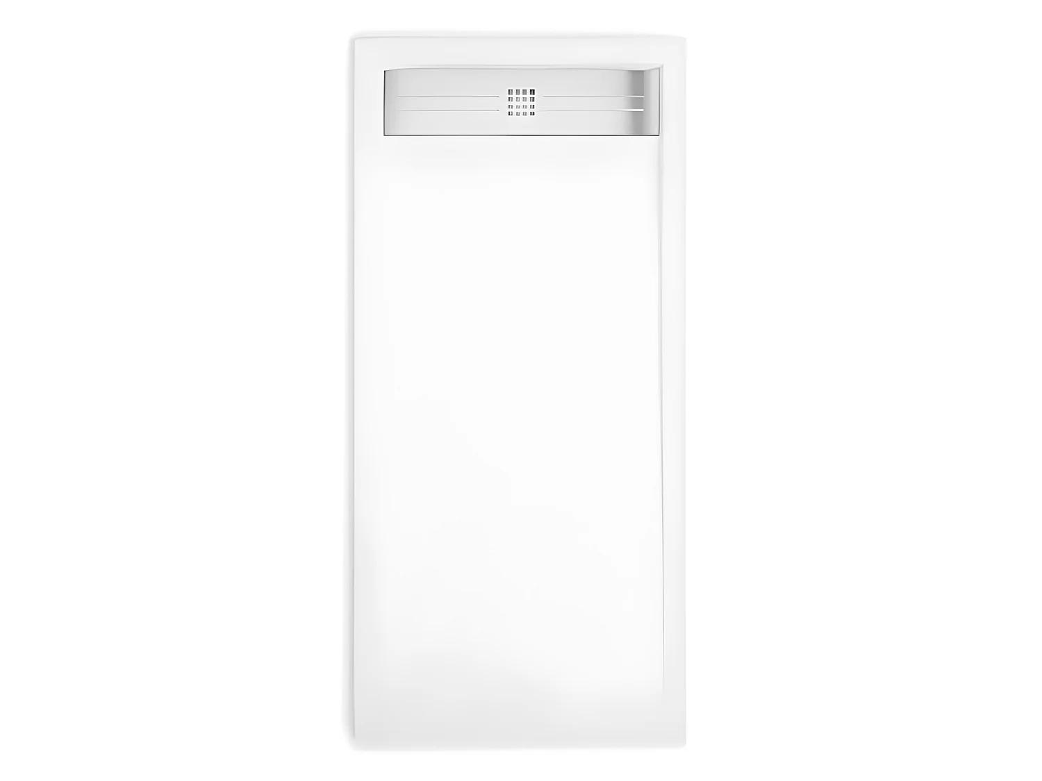 Plato de ducha resina ELITE BLANCO  80x130cm rejilla inox