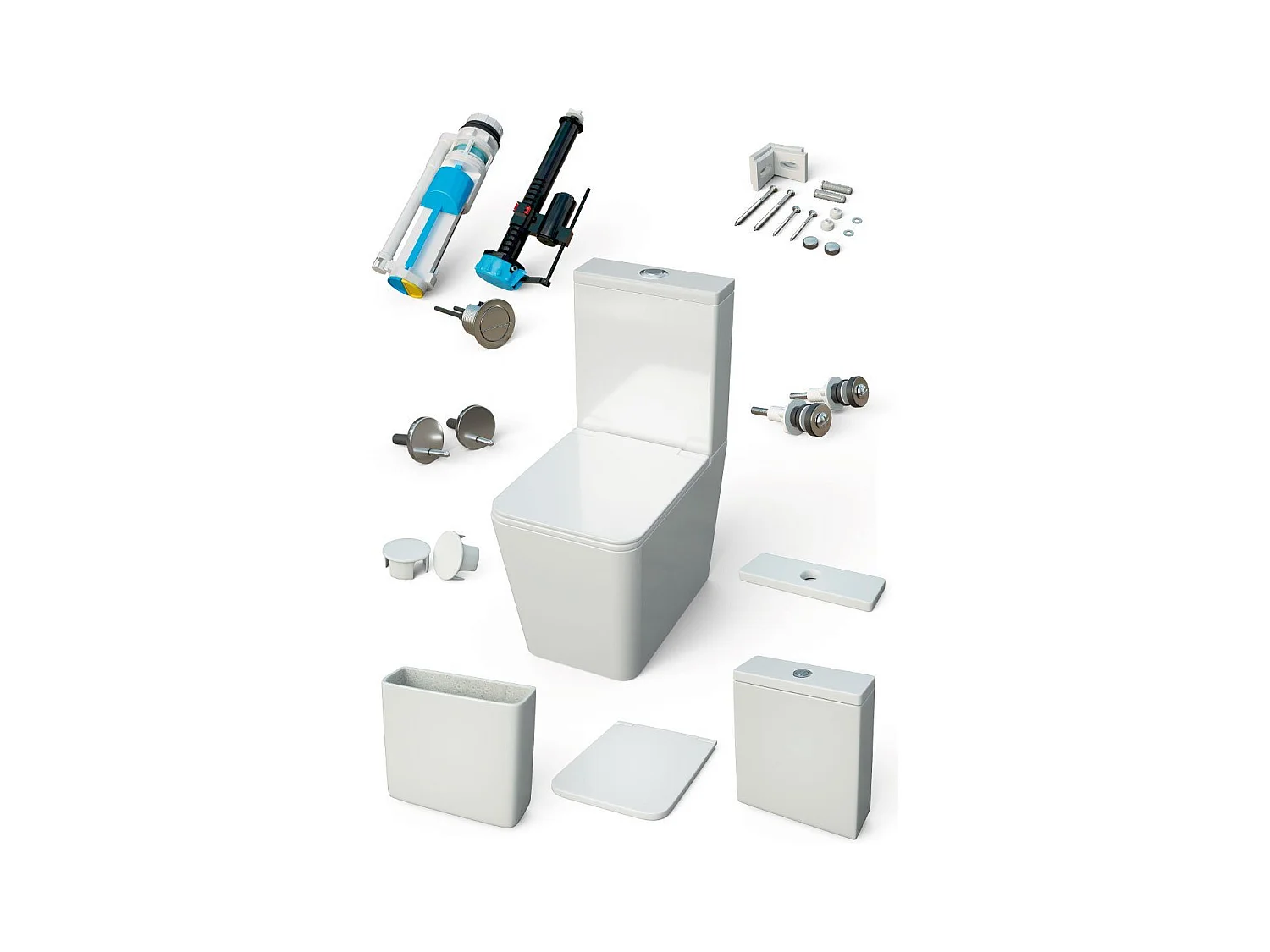 Toilette WC à poser PISA en céramique