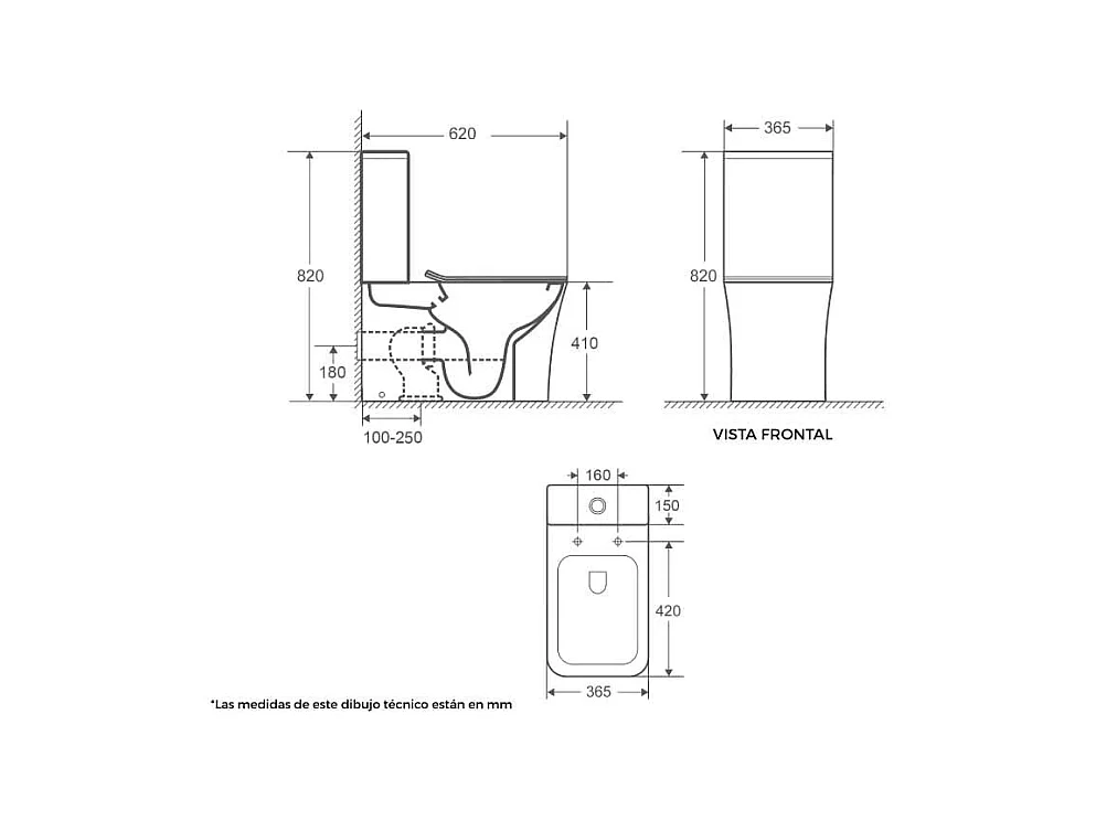 Inodoro cerámica NIKKO cisterna baja