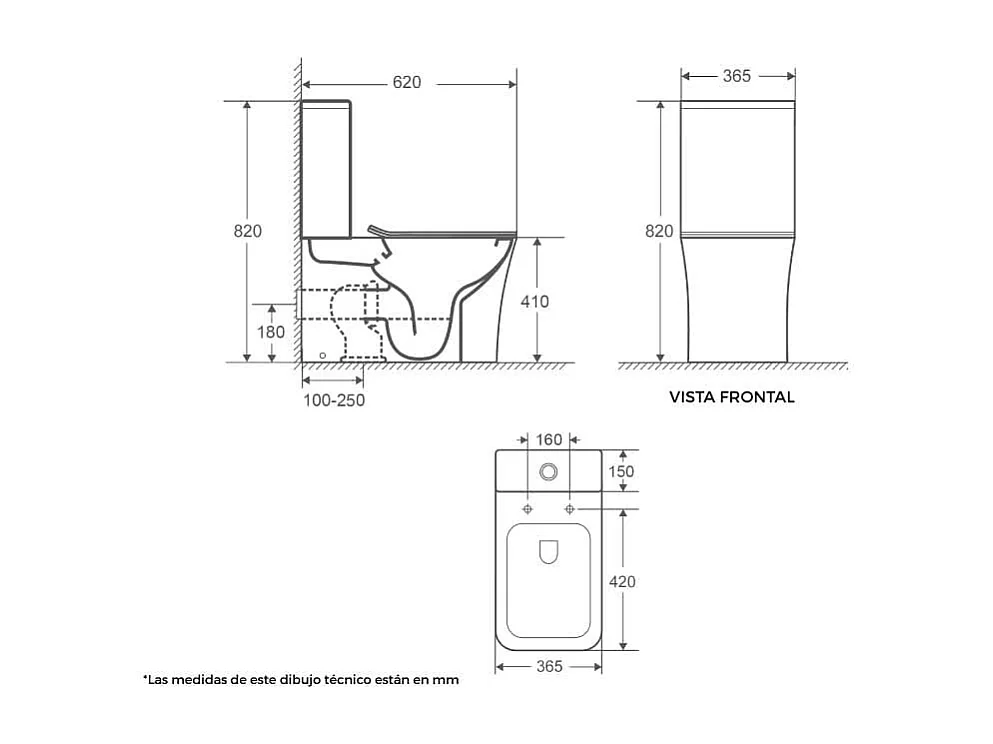 Inodoro cerámica NIKKO cisterna baja
