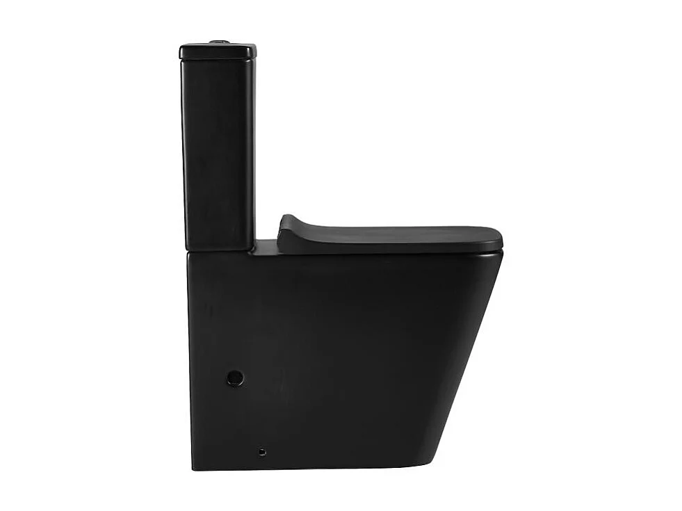 Inodoro cerámica PISA cisterna baja negro mate