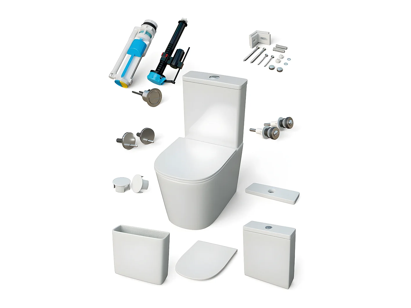 Toilette WC à poser TURIN en céramique