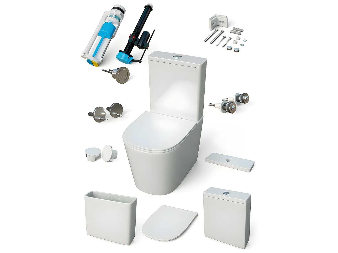 Toilette WC à poser TURIN en céramique