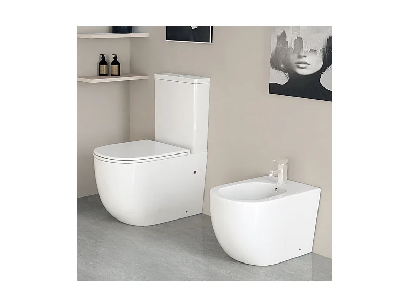 Toilette WC à poser GENOVA en céramique