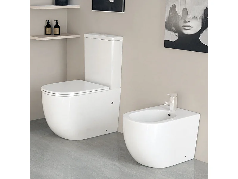 Inodoro cerámica GENOVA cisterna baja