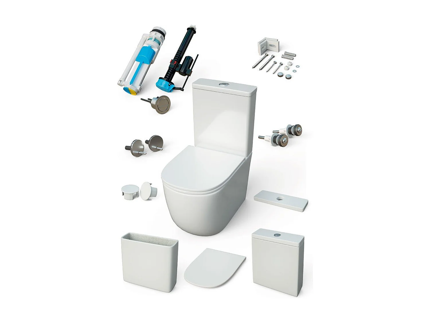 Inodoro cerámica GENOVA cisterna baja