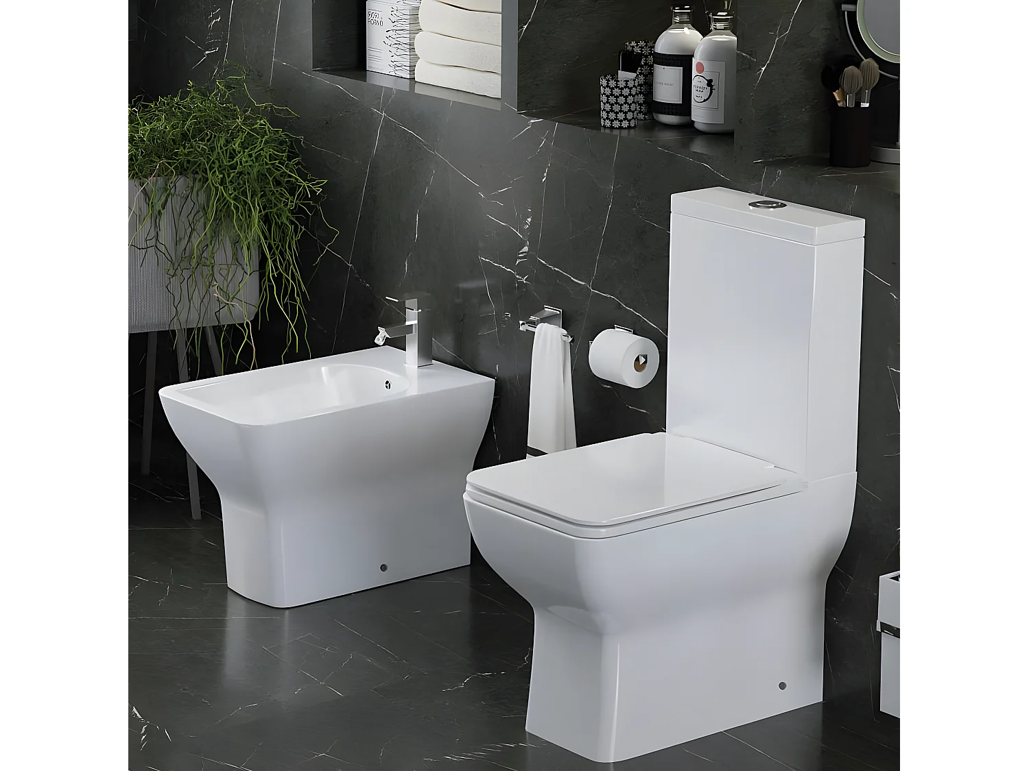 Inodoro cerámica CRETA cisterna baja