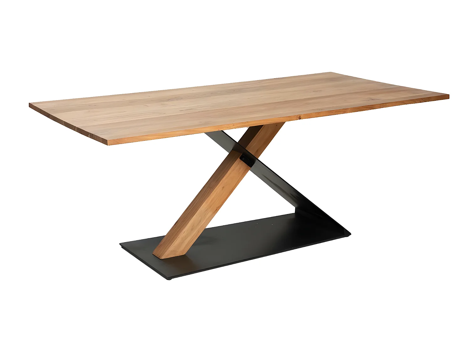 Table à manger en bois d'acacia et métal Coco